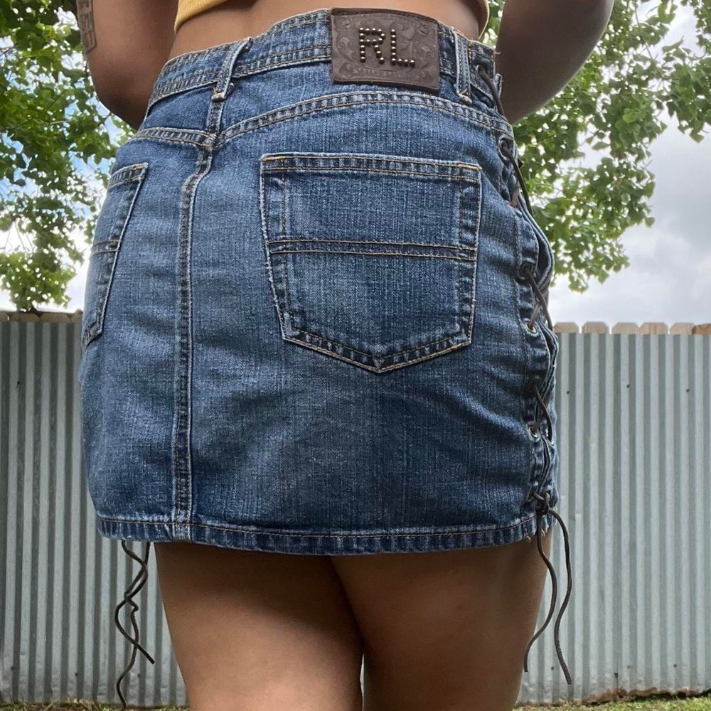 Vintage Ralph Lauren Rocker Mini Skirt - Picture 7 of 7